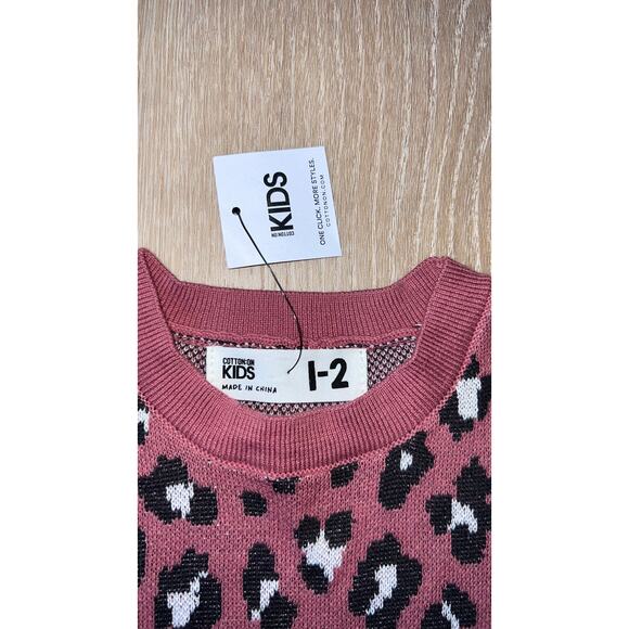Cotton On Kids Short Sleeve Sweater - Size 1-2 - Picture 4 of 4